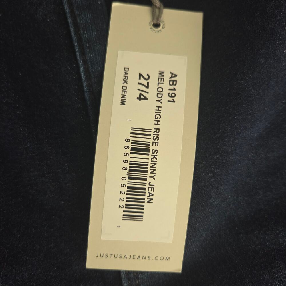 NWT Just USA Melody High Rise Skinny Jeans Sz 4 - Picture 7 of 11